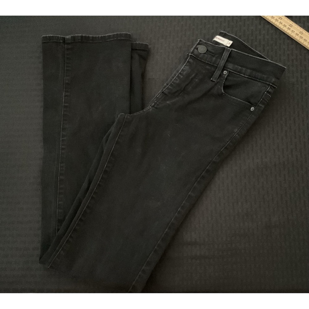 Levi's 315 Shaping Bootcut Jeans Womens 26 Black Charcoal Wash Stretch Denim
